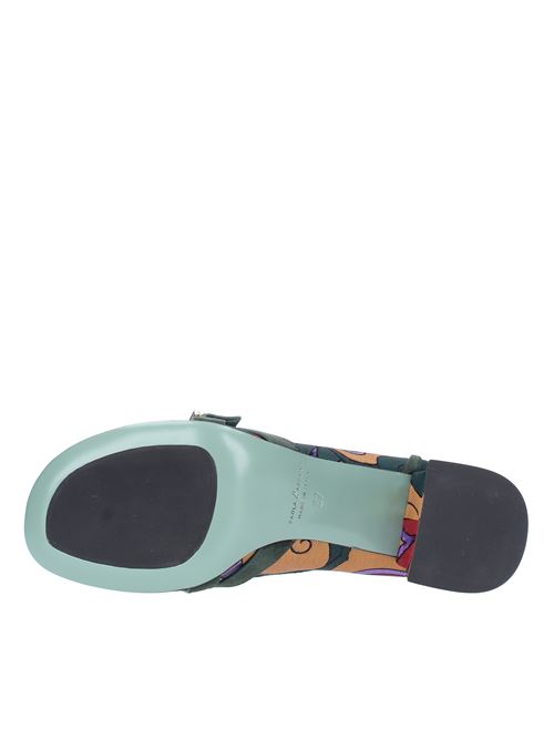 Moccasins model 68Z7 for PAOLA D'ARCANO in fabric and suede PAOLA D'ARCANO | 68Z7MULTICOLORE